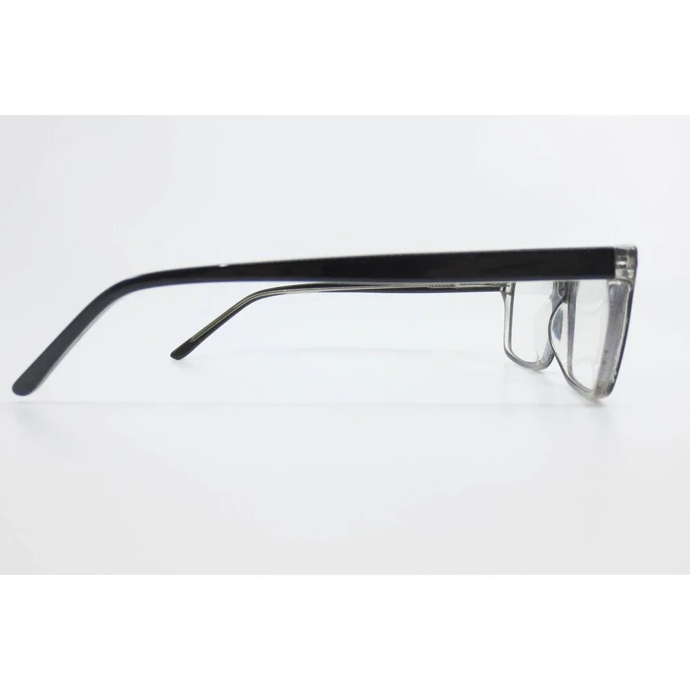 Black Crystal Rectangular Eyeglass Frames 54-17-145 MD 7195 Two Tone Glasses